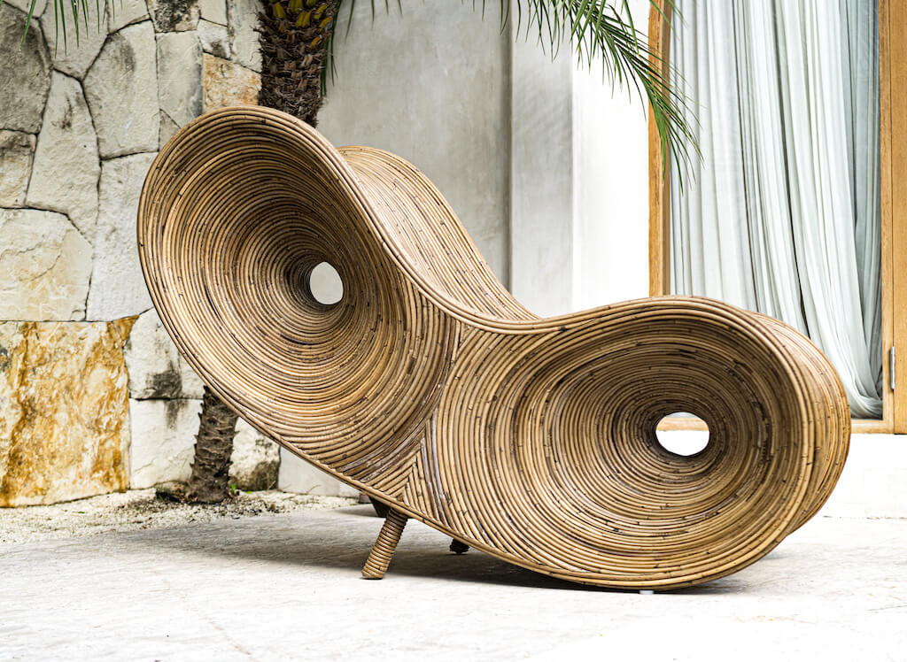 ZESTAW LEŻAKÓW RATTANOWYCH ROBIN CIEMNY