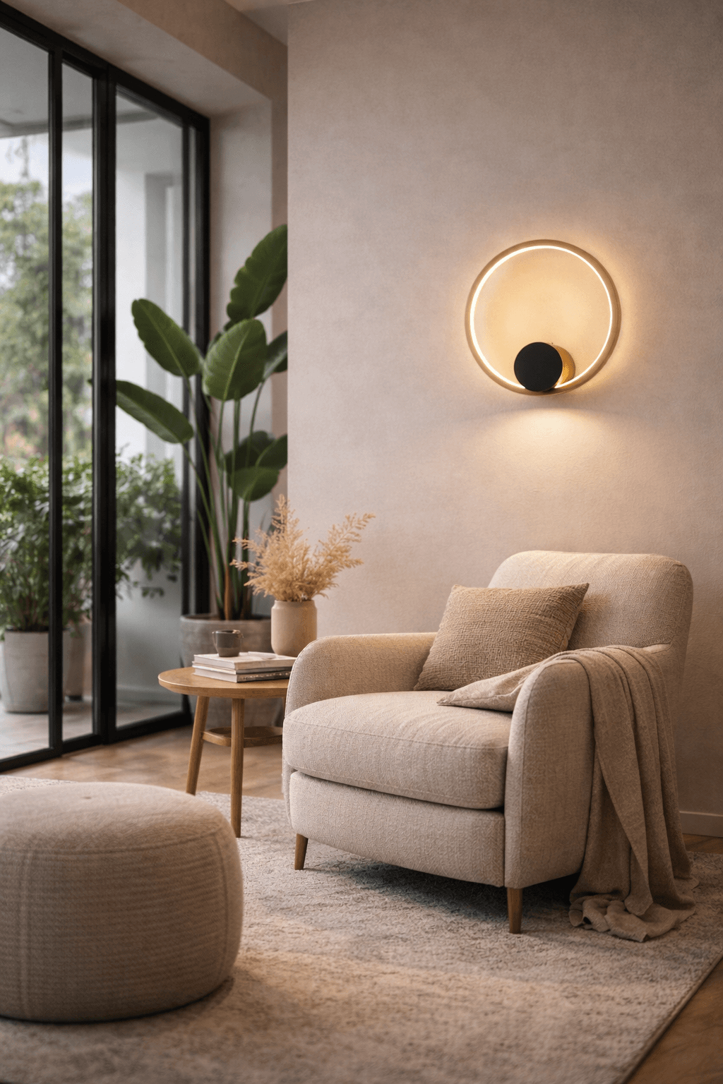 LAMPA ŚCIENNA VENTURO MOSIĄDZ + CZERŃ