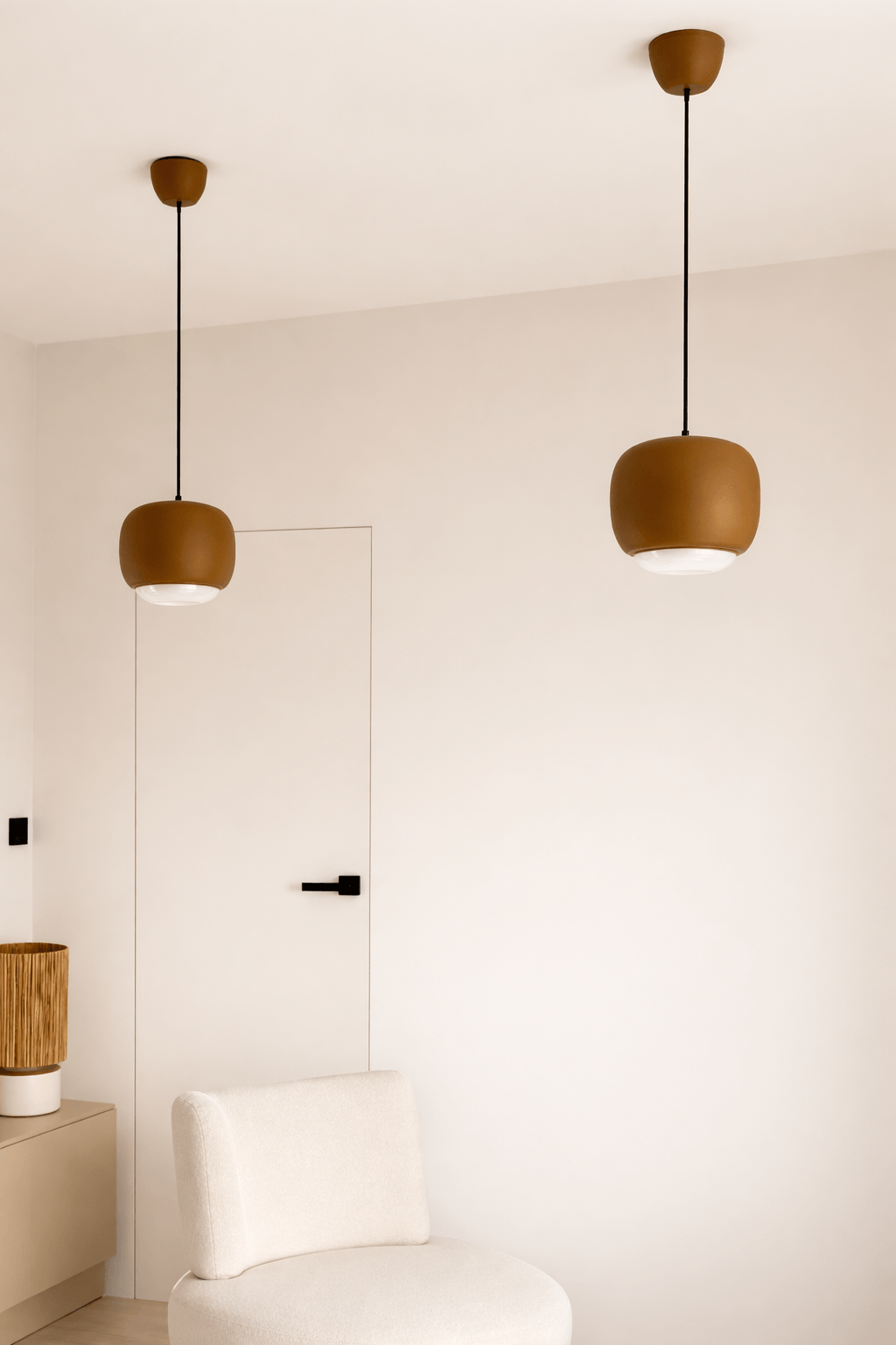 LAMPA WISZĄCA ALUMINIOWA ORIONIS S BRĄZOWA