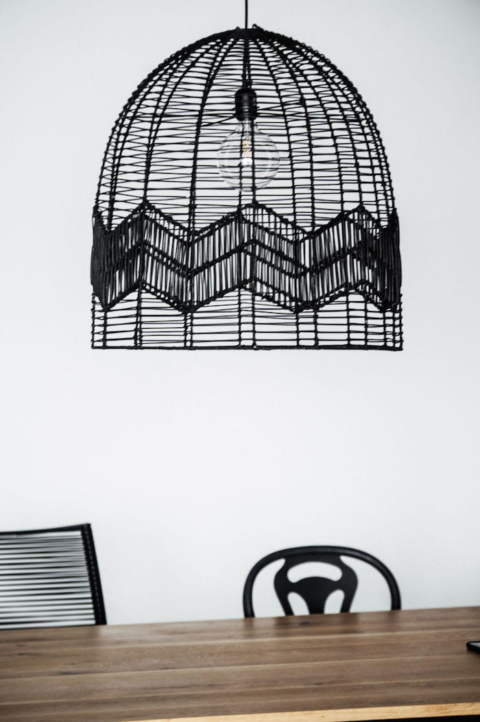 LAMPA MORGAN L CZARNA