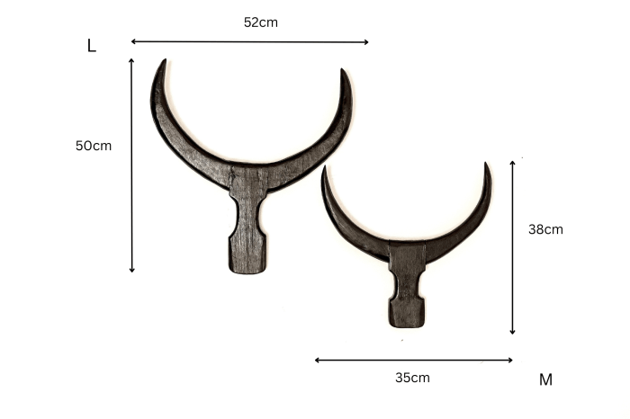 DEKORACJA ŚCIENNA ROGI BYKA M