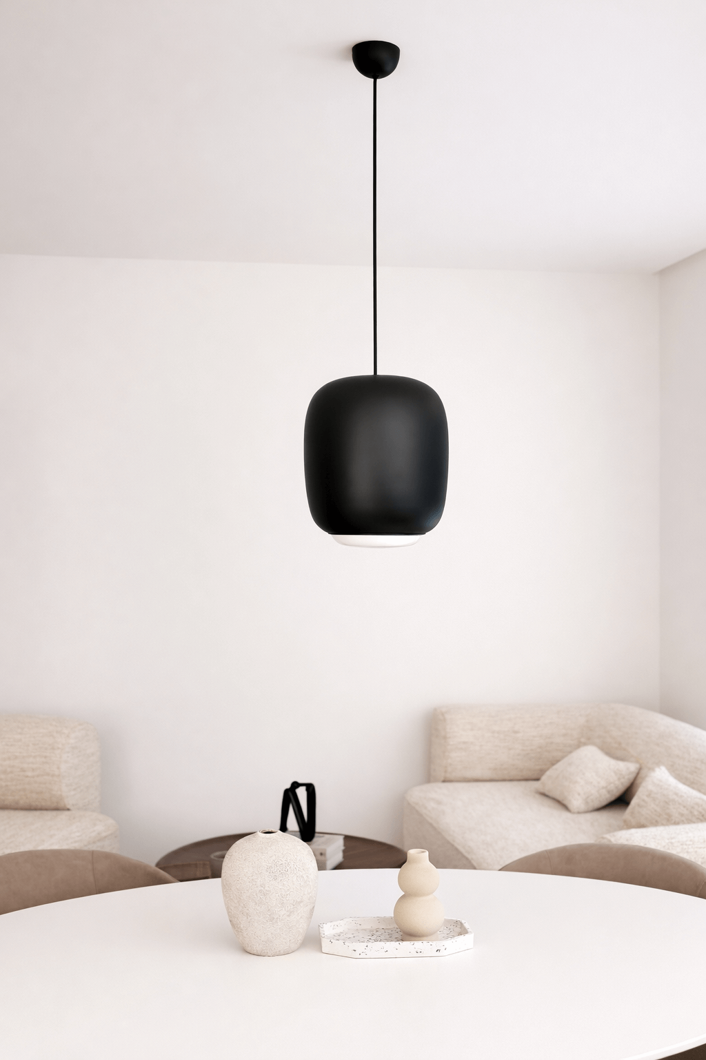 LAMPA WISZĄCA ALUMINIOWA ORIONIS XL CZARNA