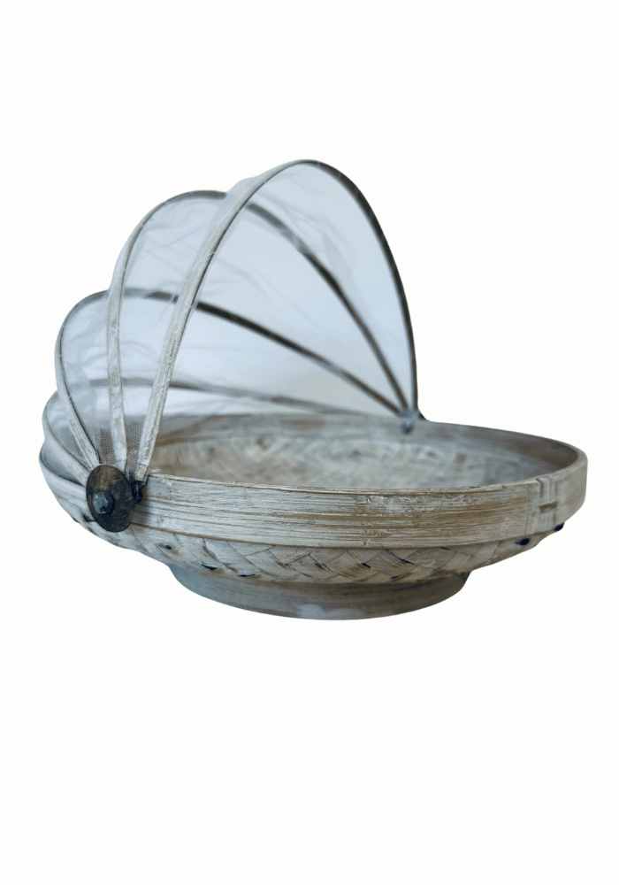 TACA BAMBUSOWA ROYAL L BIAŁA