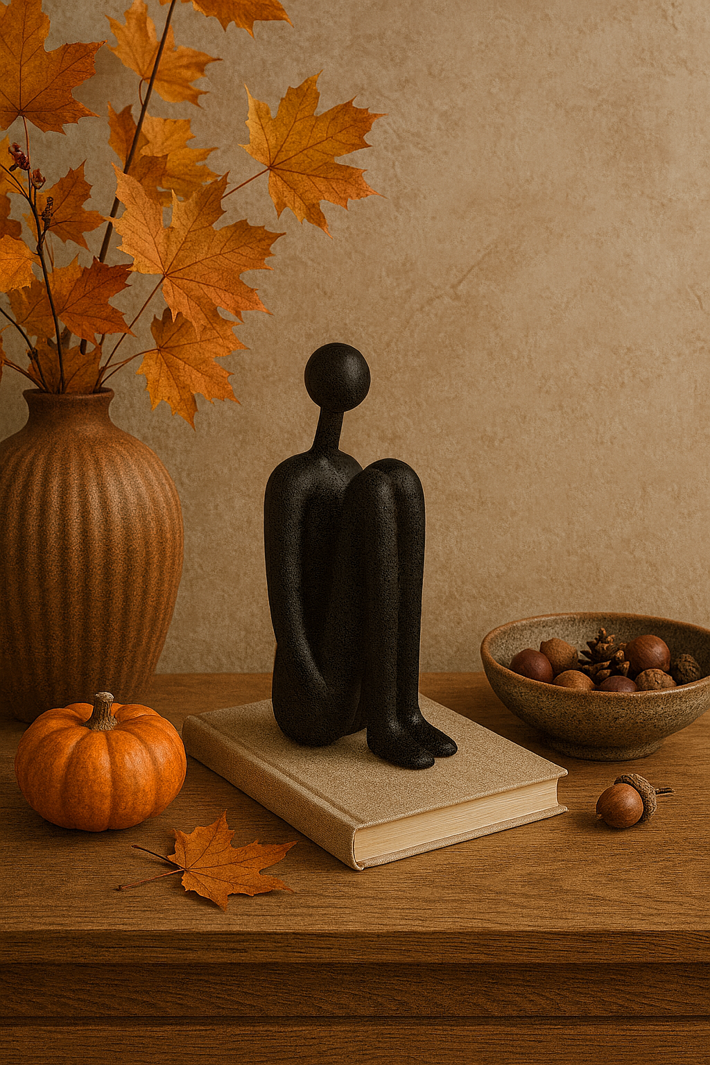 FIGURKA DEKORACYJNA ANDREAS CZARNA