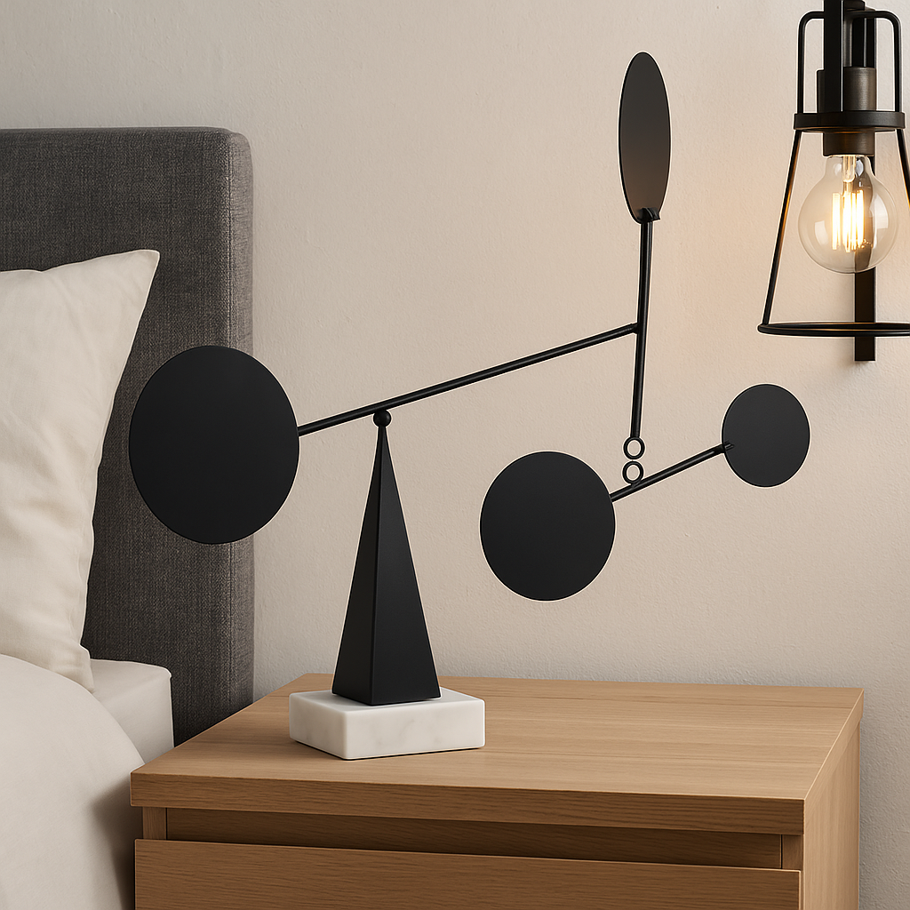 FIGURKA DEKORACYJNA JOSHUA CZARNA