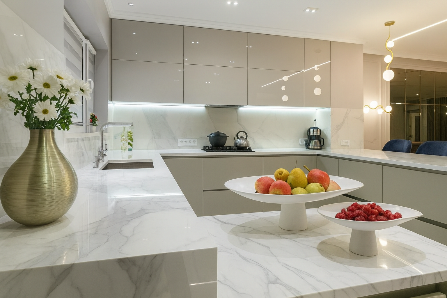 PATERA DEKORACYJNA PAELLO L BIAŁA