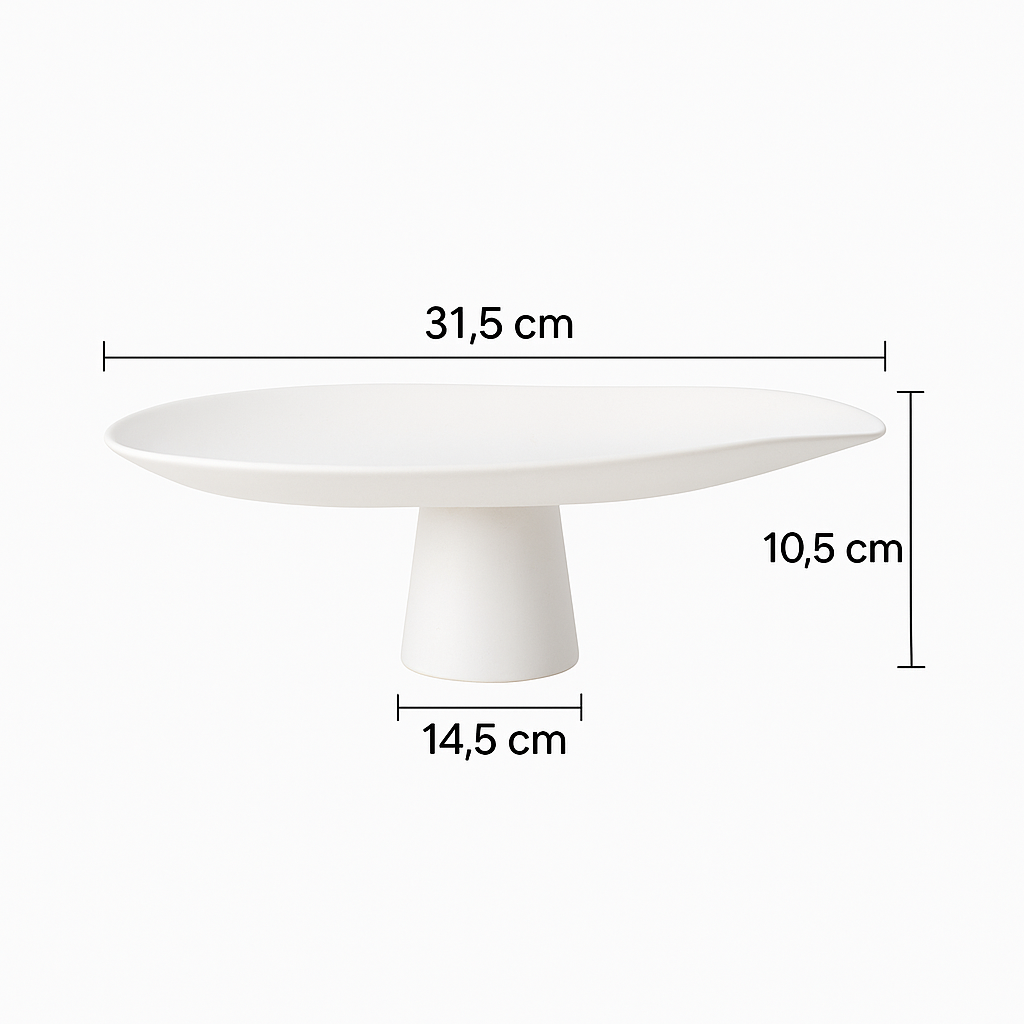 ZESTAW DWÓCH PATER PAELLO BIAŁE