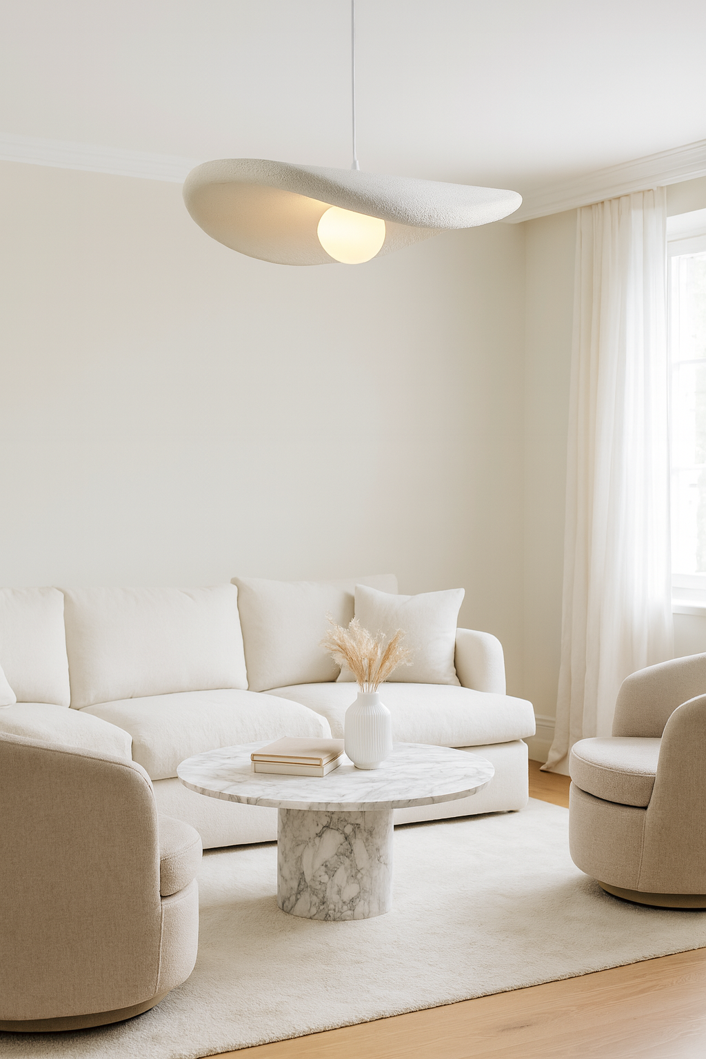 LAMPA WISZĄCA NAMI  BIAŁA