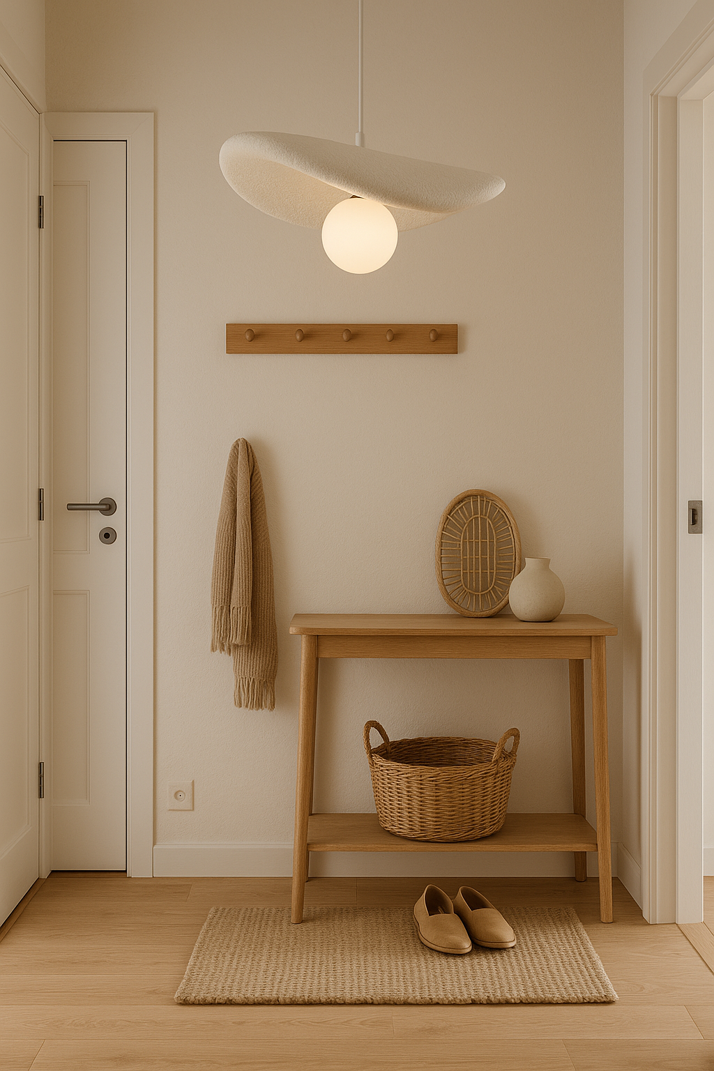 LAMPA WISZĄCA NAMI  BIAŁA