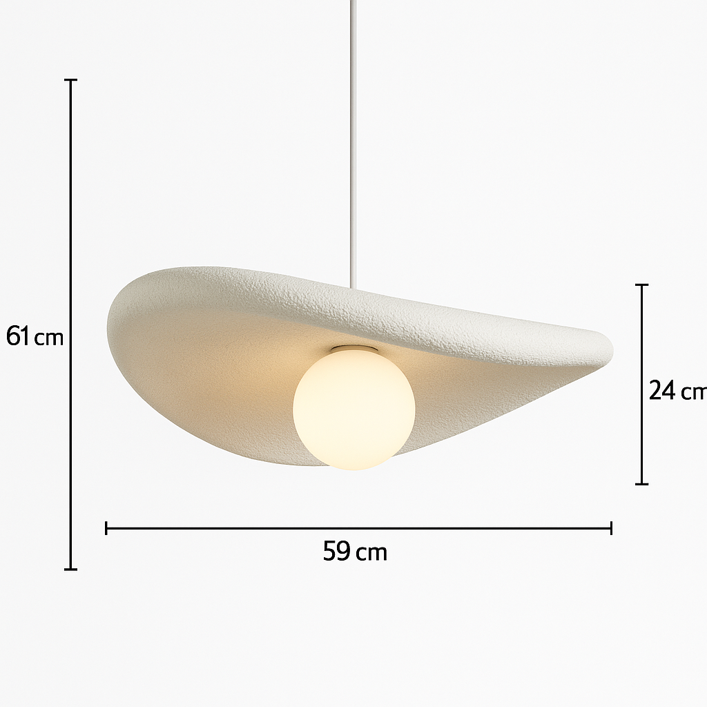 LAMPA WISZĄCA NAMI  BIAŁA