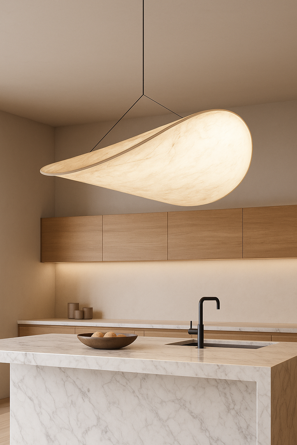 LAMPA WISZĄCA HIKARI L BIAŁA