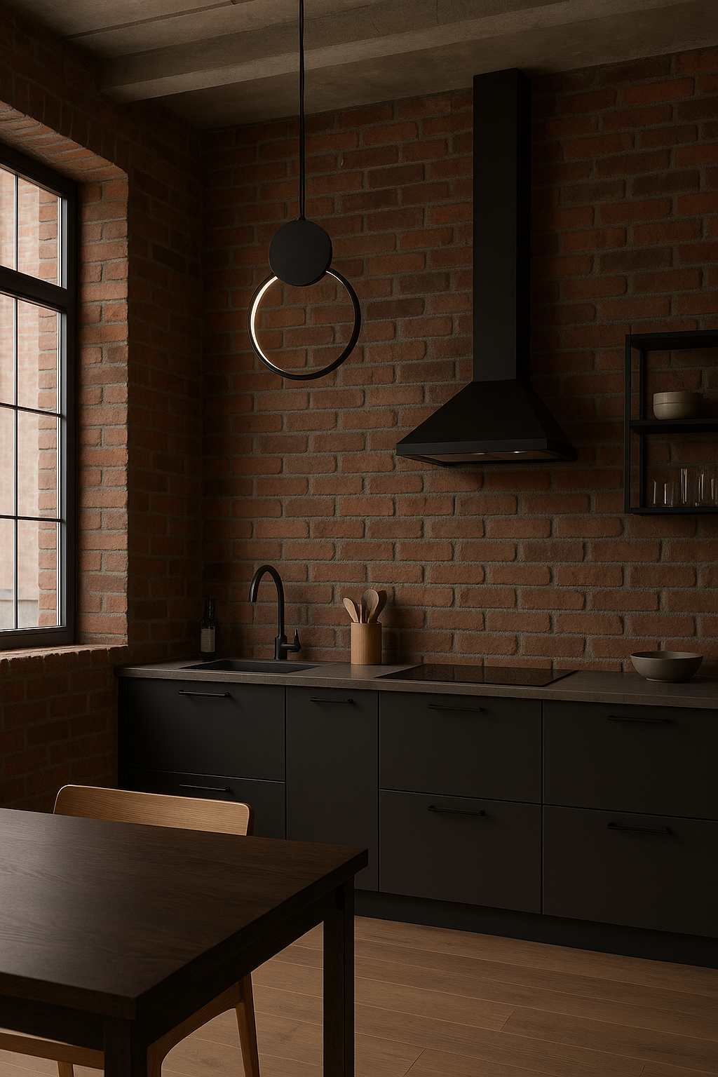 LAMPA WISZĄCA LUMINARIS CZARNA