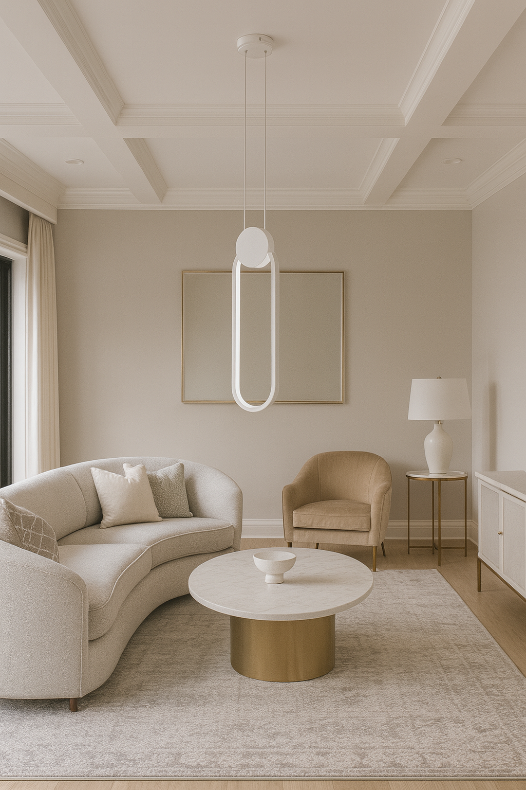 LAMPA WISZĄCA CASTORO BIAŁA