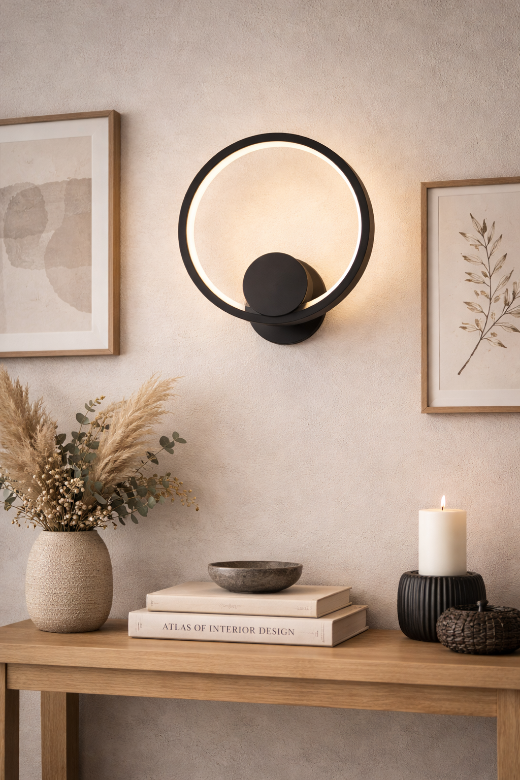 LAMPA ŚCIENNA VENTURO CZARNA