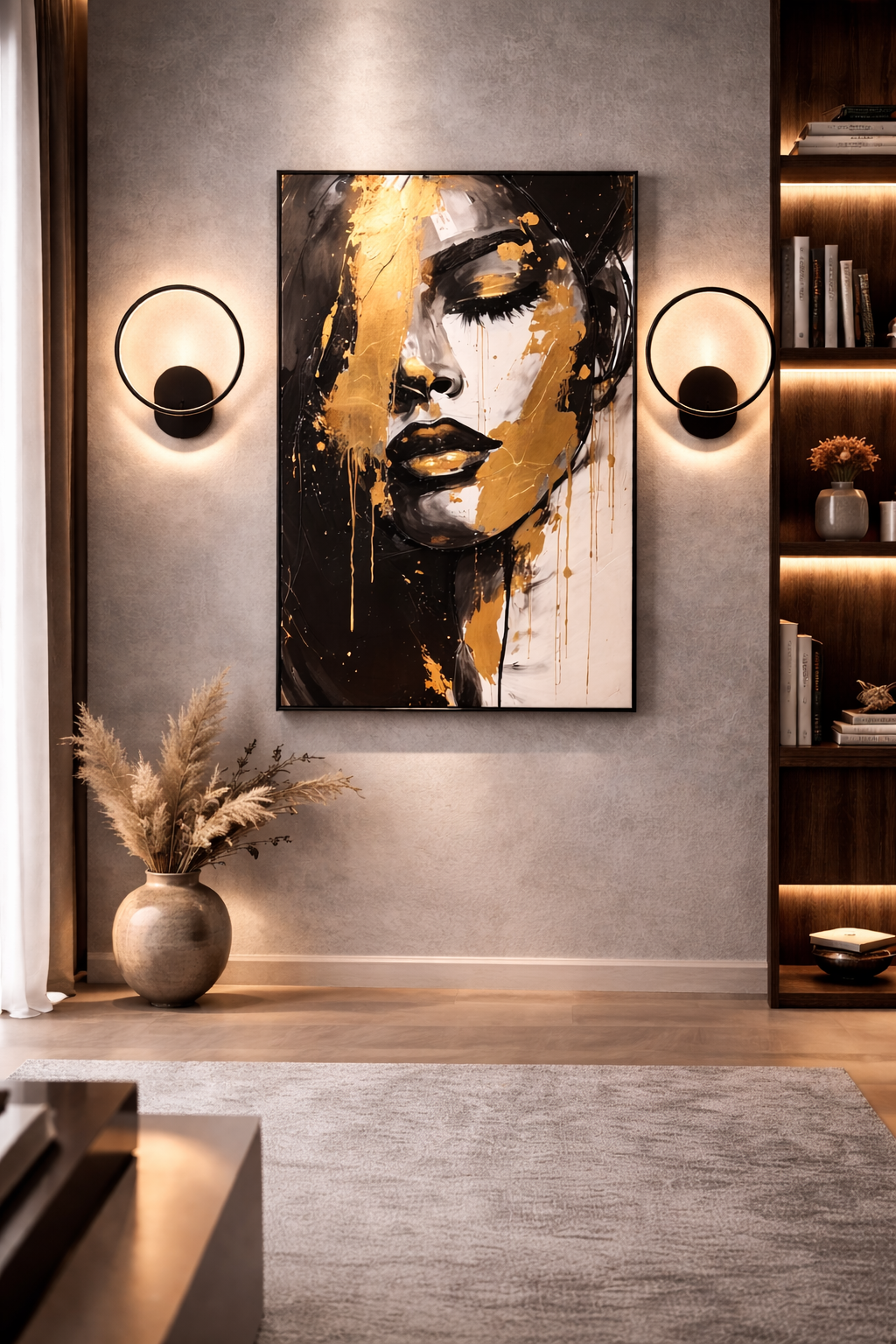 LAMPA ŚCIENNA VENTURO CZARNA