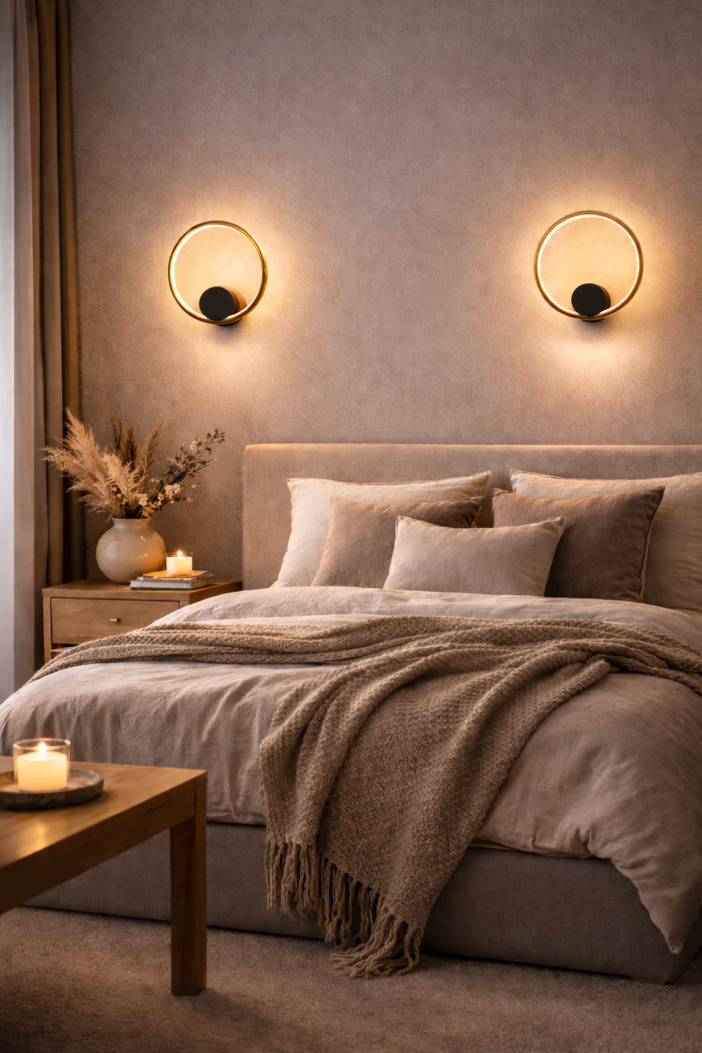 LAMPA ŚCIENNA VENTURO MOSIĄDZ + CZERŃ