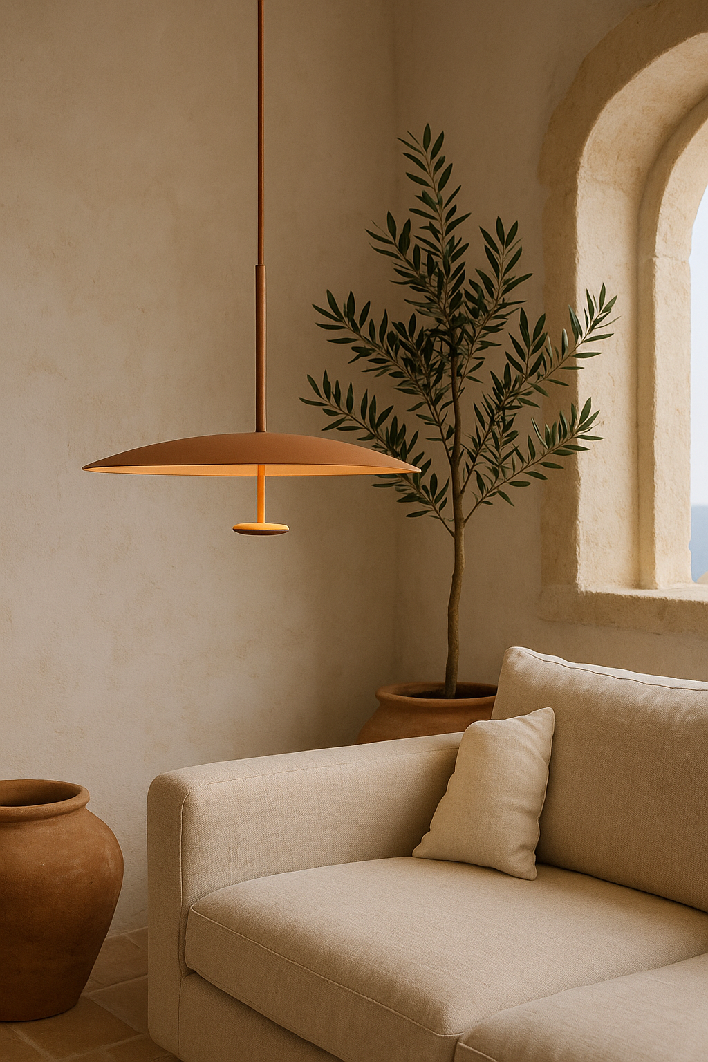 LAMPA WISZĄCA ASTRELIA CEGLASTY BRĄZ, MINIMALISTYCZNA ELEGANCJA