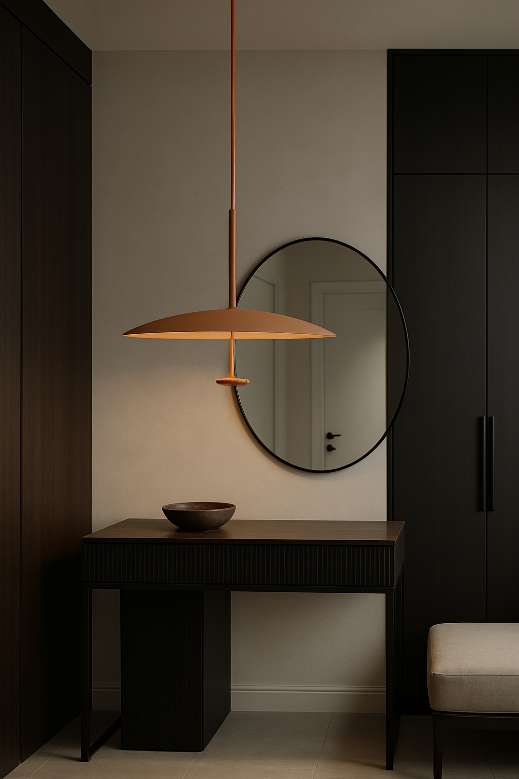 LAMPA WISZĄCA ASTRELIA CEGLASTY BRĄZ, MINIMALISTYCZNA ELEGANCJA