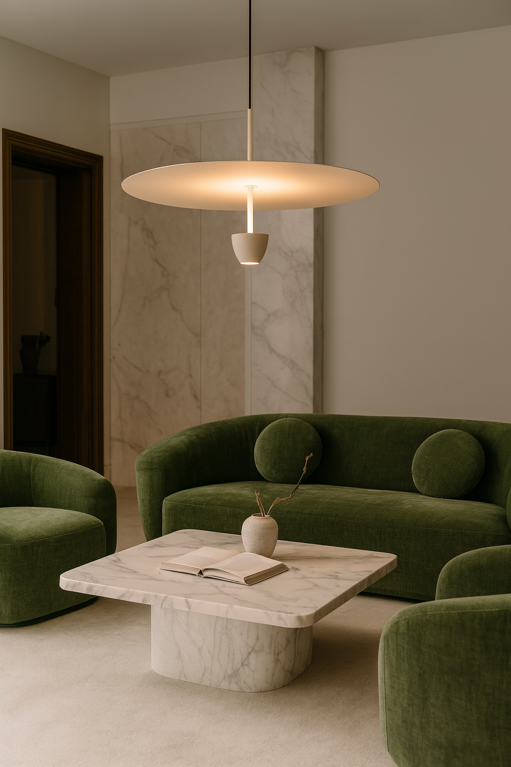 LAMPA WISZĄCA ALUMINIOWA ALTANORA SZAMPAŃSKA