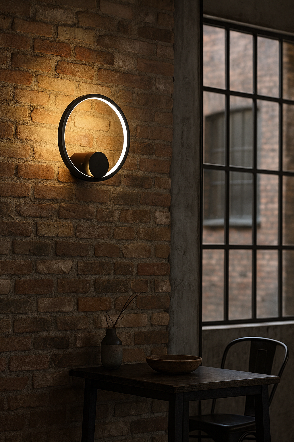 LAMPA ŚCIENNA VENTURO CZARNA