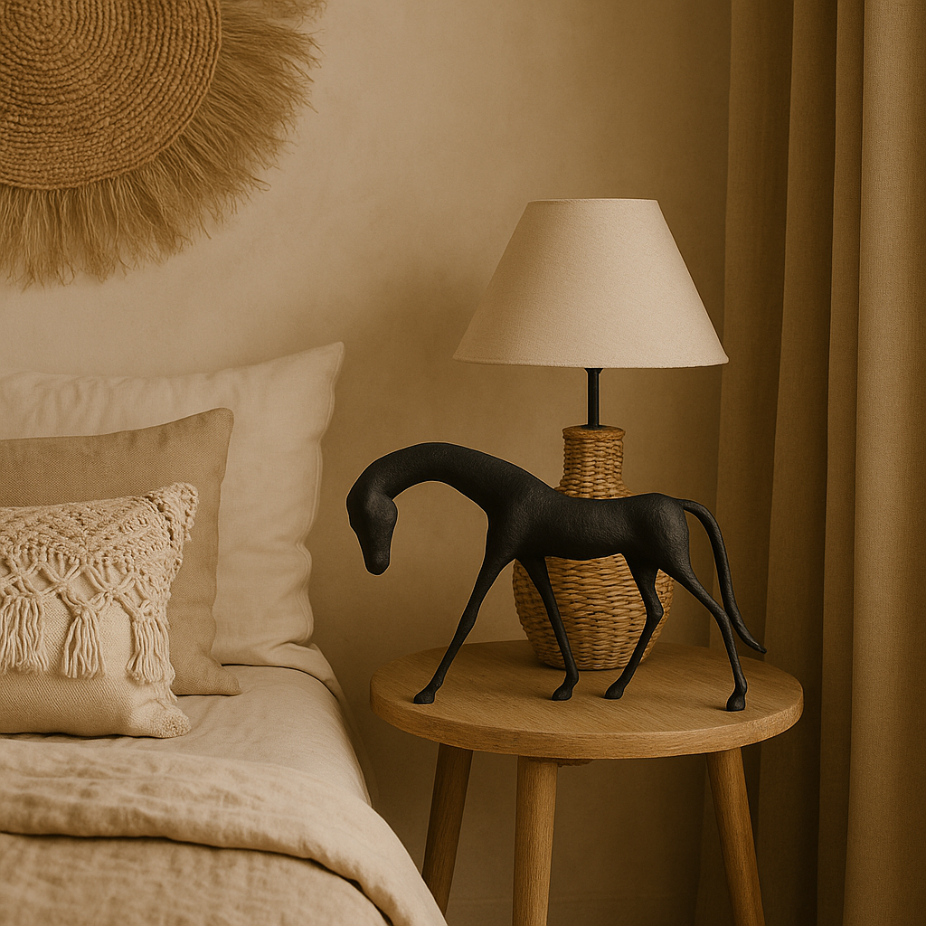 FIGURKA DEKORACYJNA COCO S CZARNY