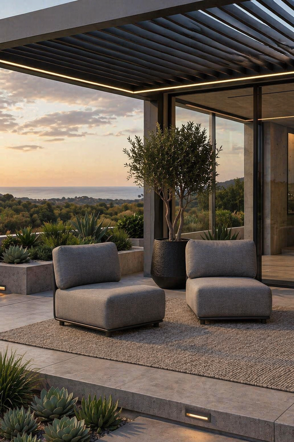 ELEMENT ŚRODKOWY SOFY SERANO LOUNGE SZARA