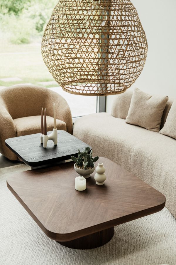 STOLIK KAWOWY FAREN BRĄZOWY