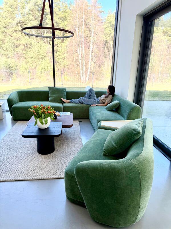 5-CZĘŚCIOWA MODUŁOWA SOFA AMARONE LUX – ZIELONA