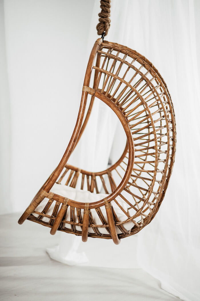 FOTEL WISZĄCY HUGO CIEMNY