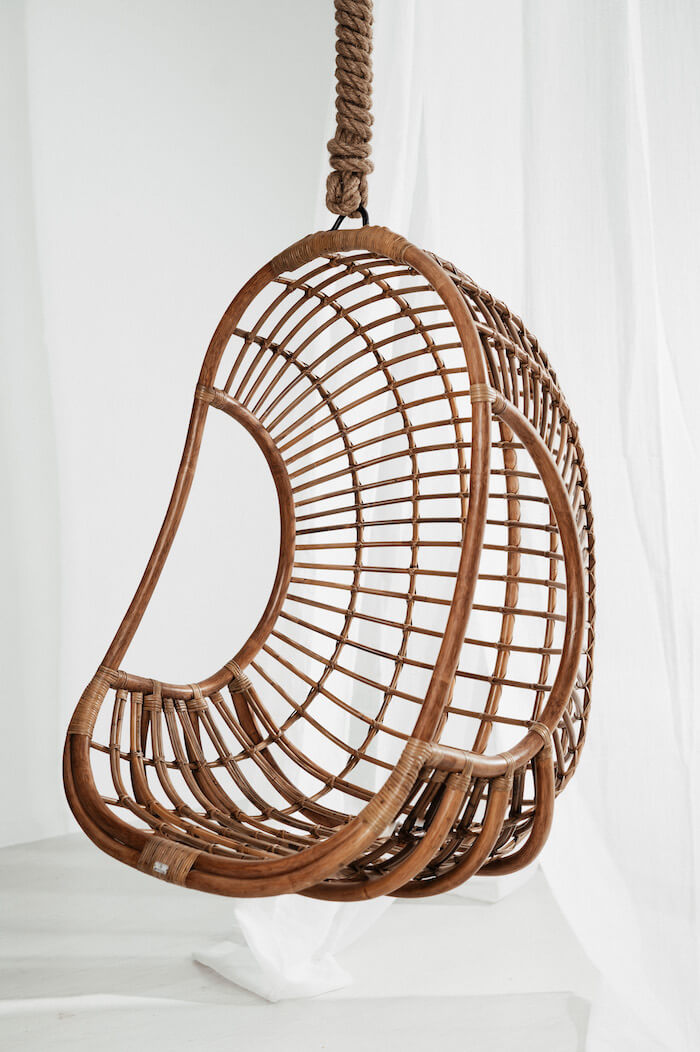 FOTEL WISZĄCY HUGO CIEMNY