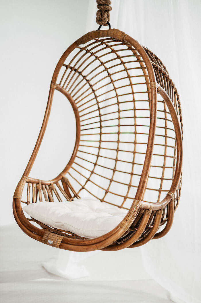 FOTEL WISZĄCY HUGO CIEMNY