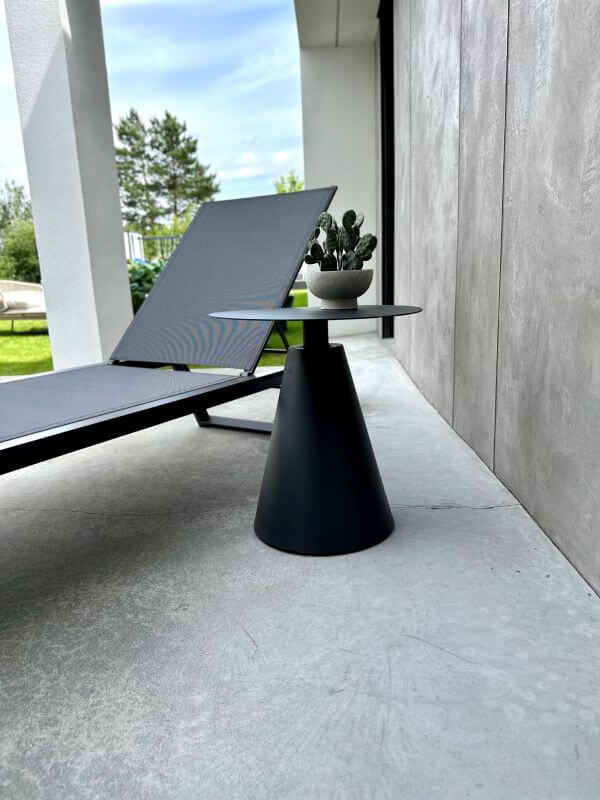 ALUMINIOWY LEŻAK SERENE SZARY