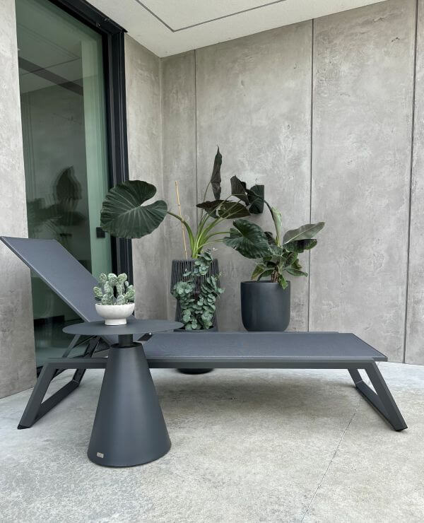 ALUMINIOWY LEŻAK SERENE SZARY