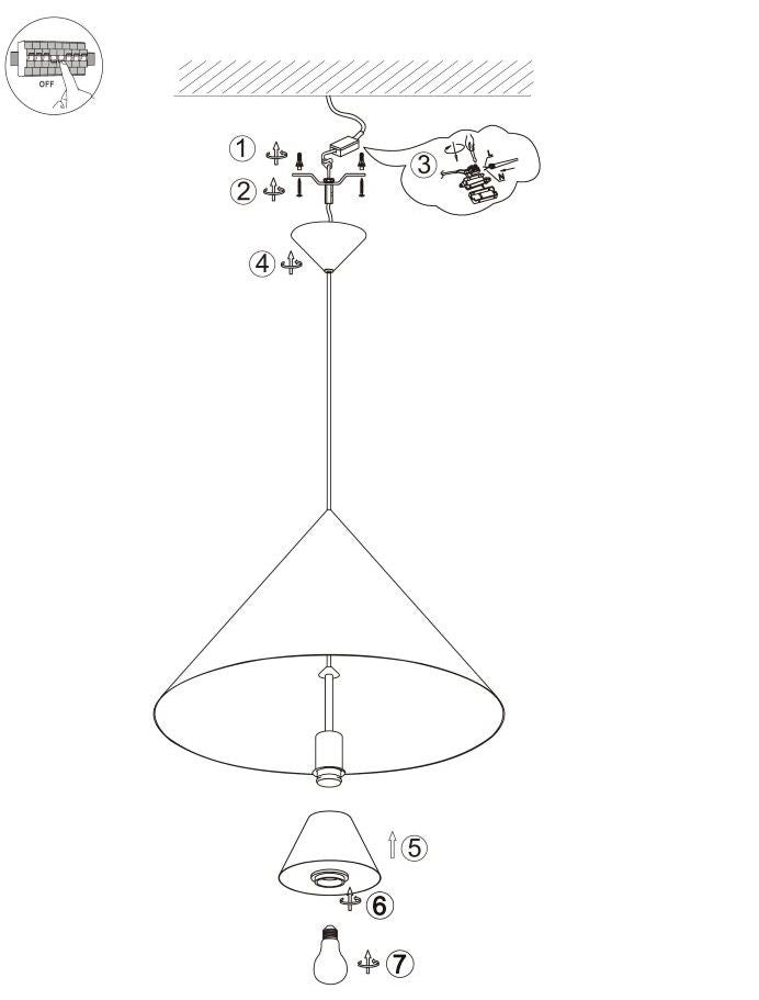 LAMPA WISZĄCA ALUMINIOWA LUNAVERA BRĄZOWA
