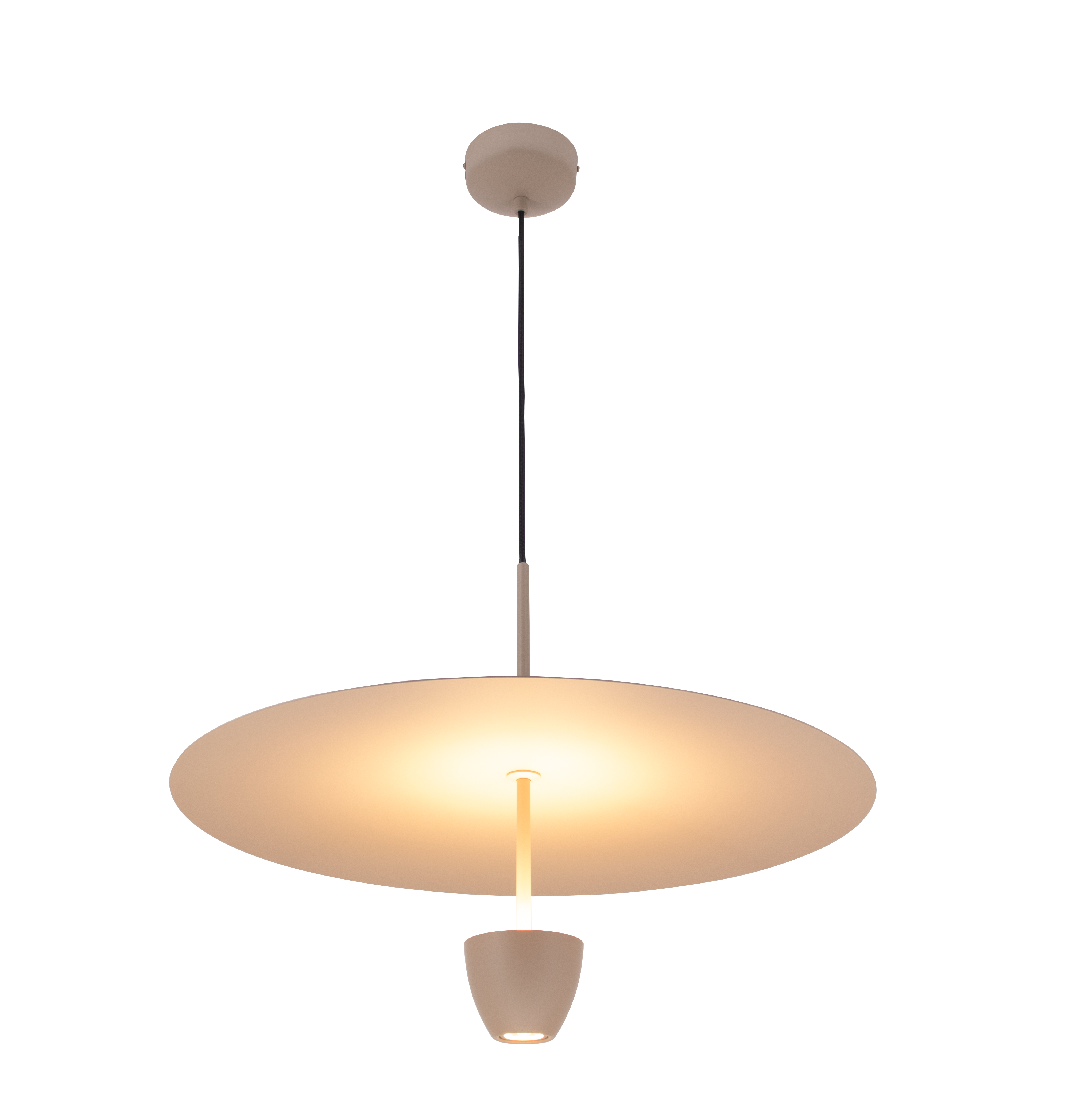 LAMPA WISZĄCA ALUMINIOWA ALTANORA SZAMPAŃSKA