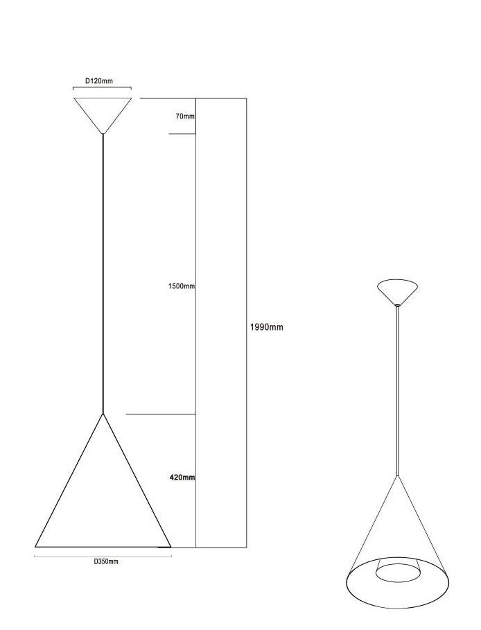 LAMPA WISZĄCA ALUMINIOWA NIRENZA BRĄZOWA