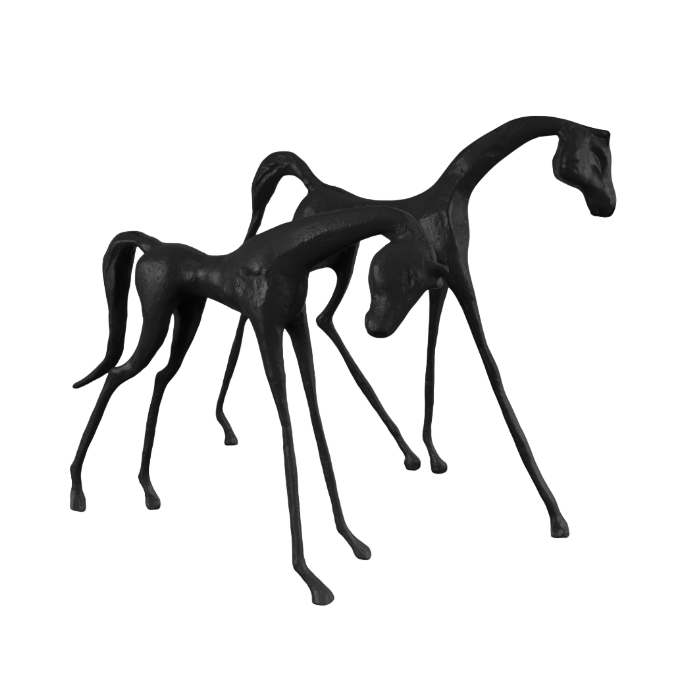 FIGURKA DEKORACYJNA COCO S CZARNY