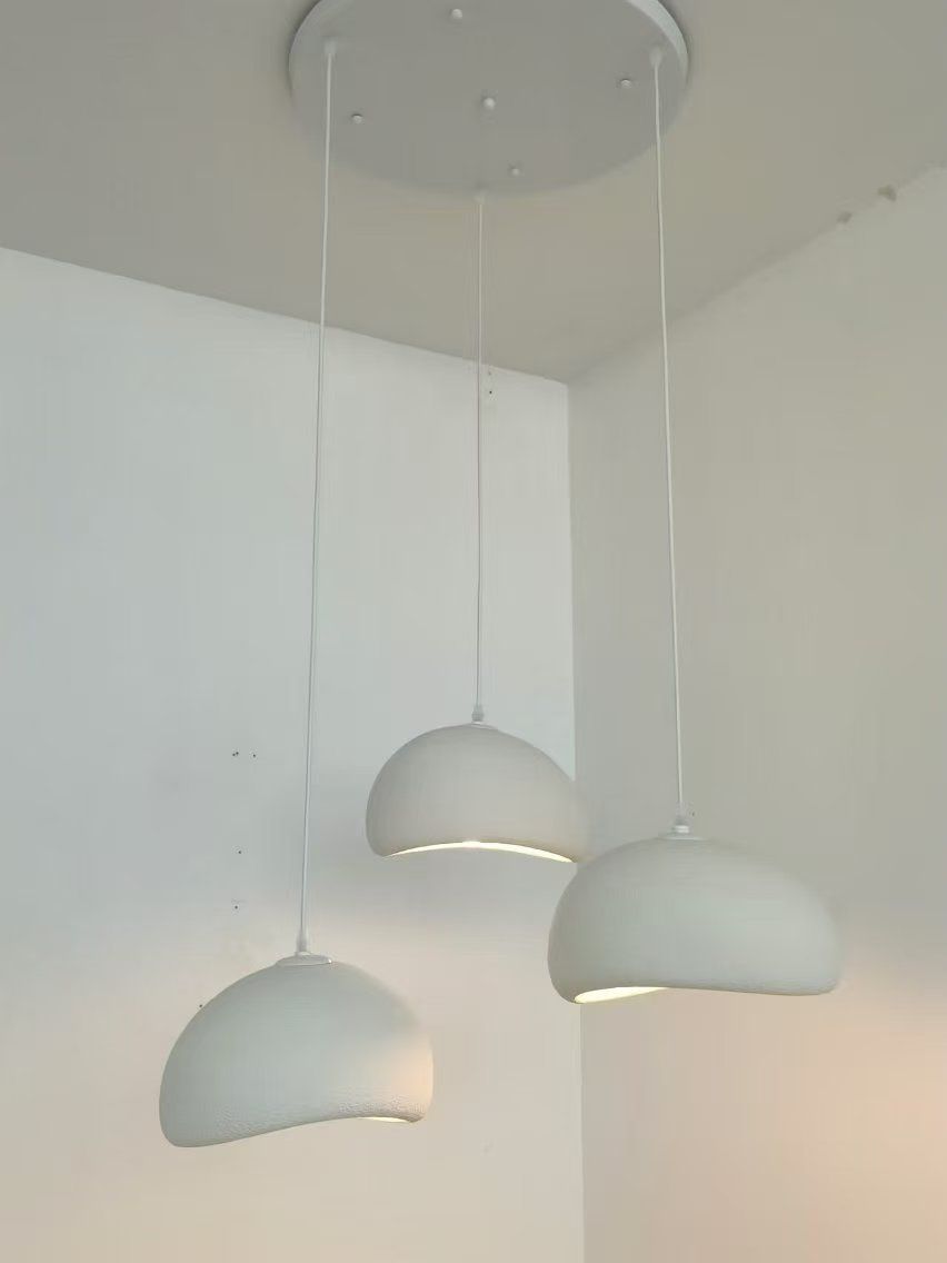 ZESTAW TRZECH LAMP WISZĄCYCH ASAHI BIAŁE