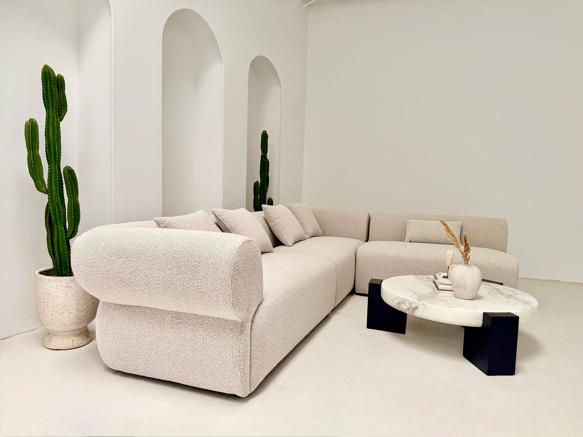SOFA MODUŁOWA TRZYCZĘŚCIOWA MILANO KREMOWA – NOWOCZESNA, KOMFORTOWA I ELEGANCKA