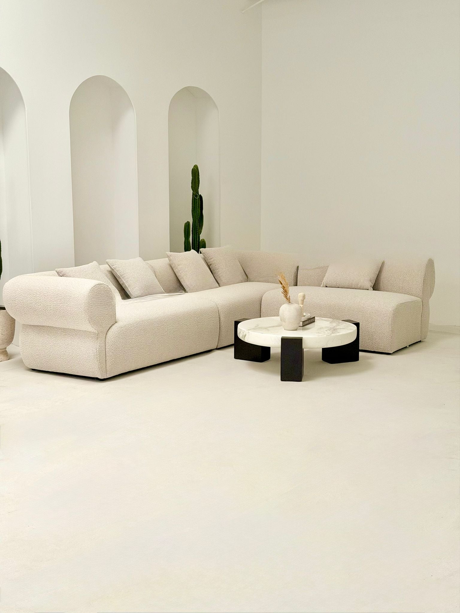 SOFA MODUŁOWA TRZYCZĘŚCIOWA MILANO KREMOWA – NOWOCZESNA, KOMFORTOWA I ELEGANCKA