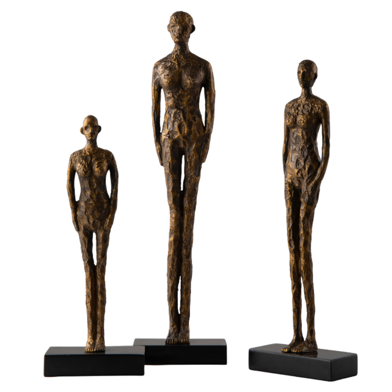 FIGURKA DEKORACYJNA CHRISTIANO S MIEDZIANY