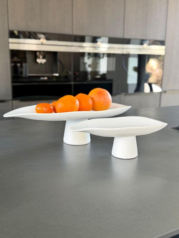 PATERA DEKORACYJNA PAELLO L BIAŁA