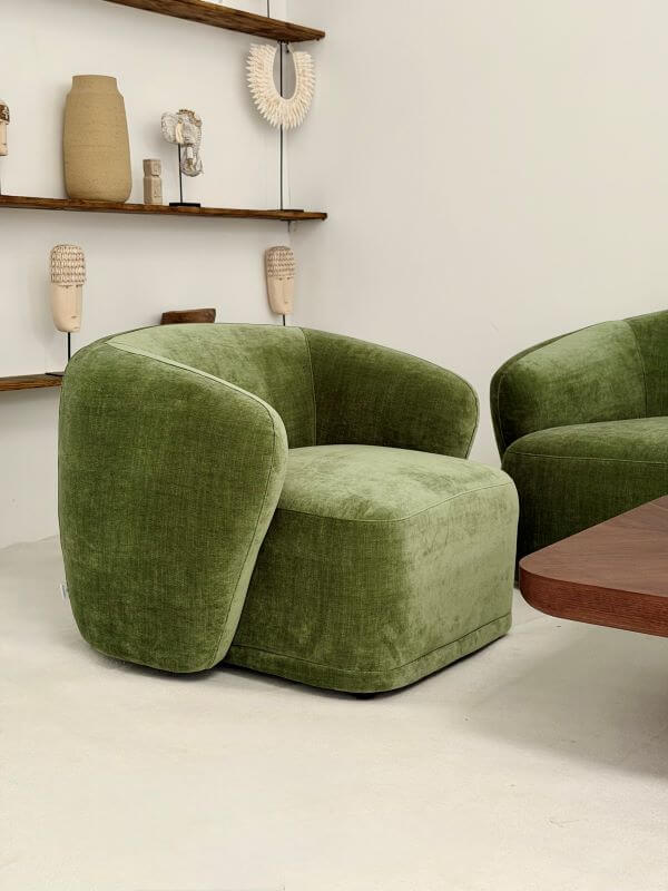 ZESTAW WYPOCZYNKOWY AMARONE VITA ZIELONY SOFA 3-OSOBOWA I 2 FOTELE