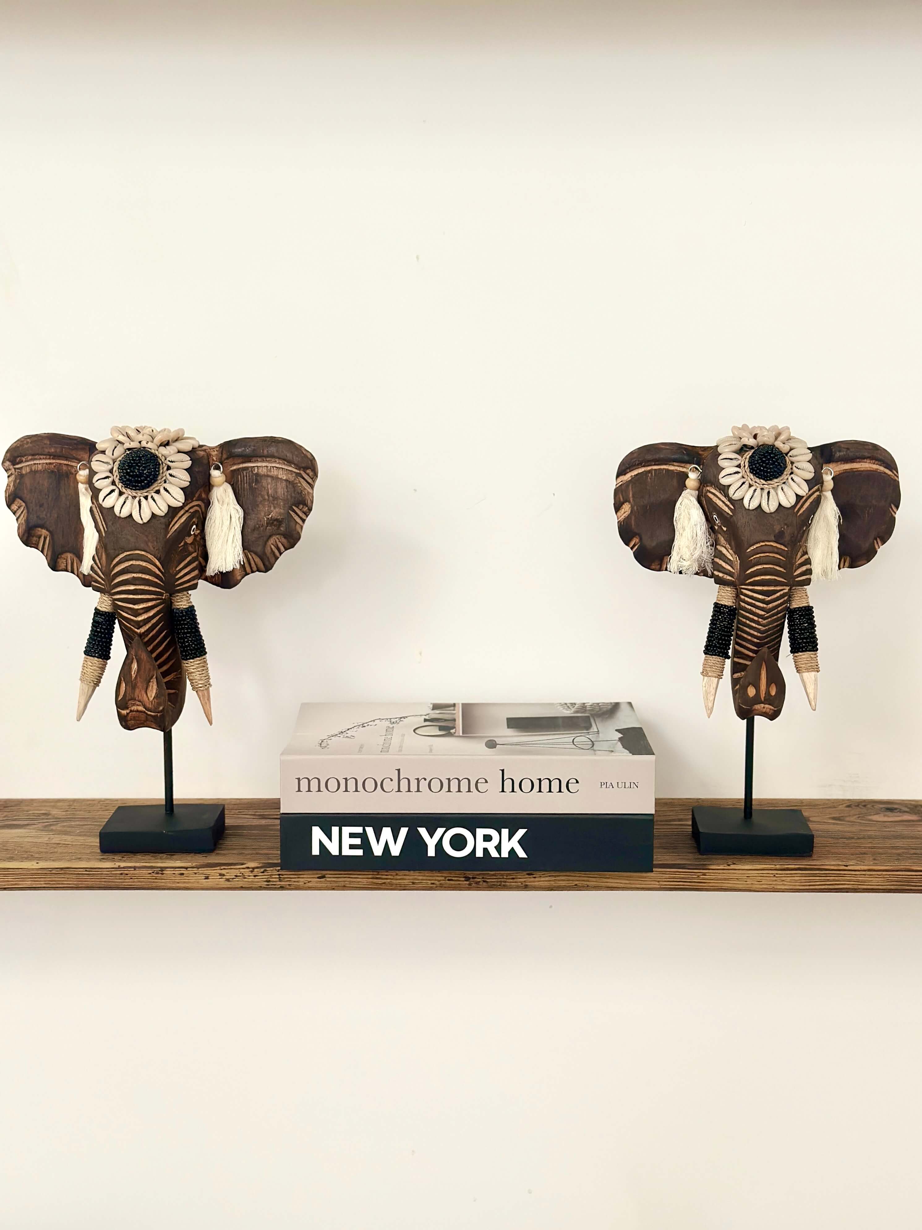 FIGURKA DEKORACYJNA SŁOŃ BRĄZOWY