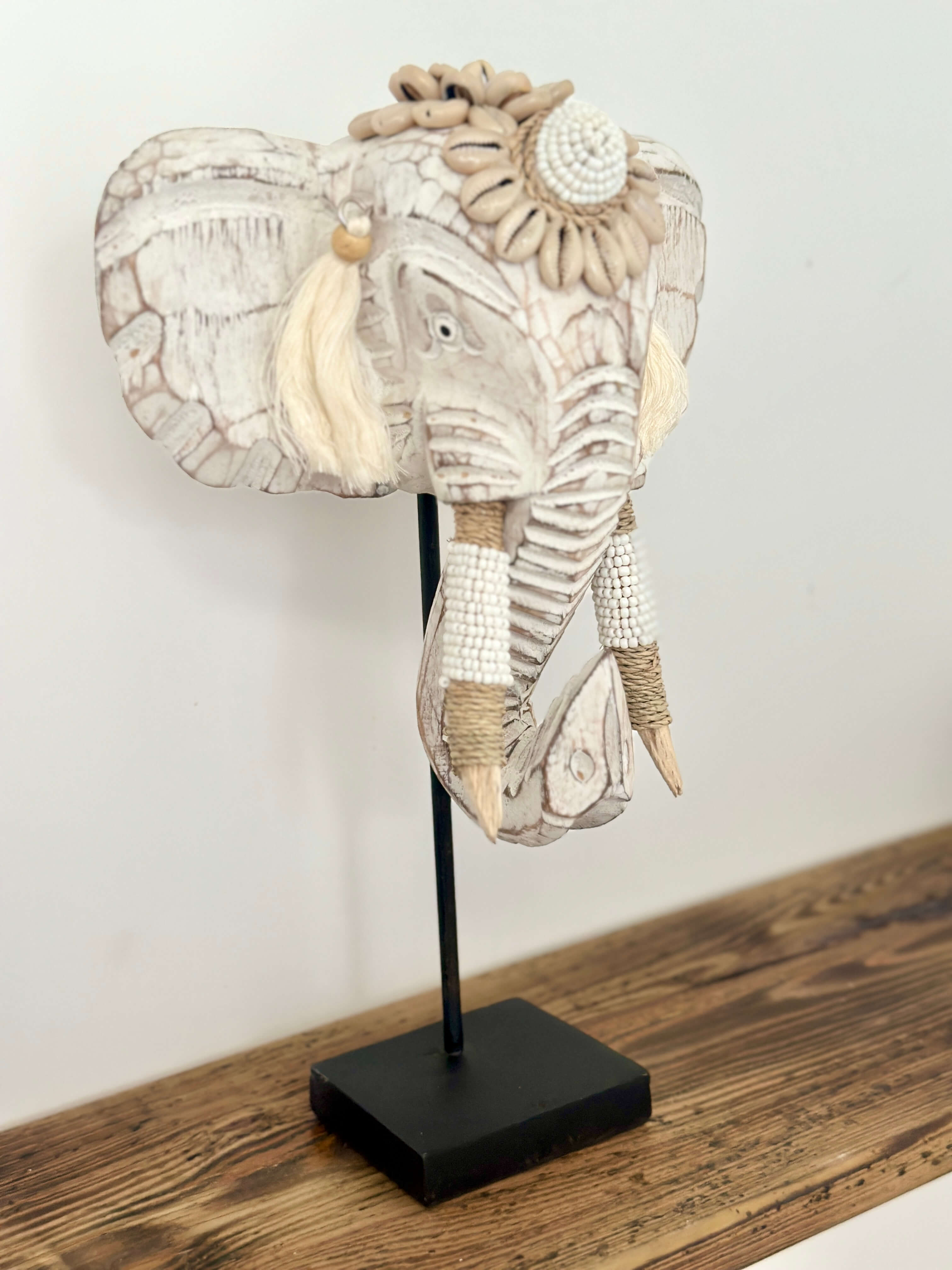 FIGURKA DEKORACYJNA SŁOŃ BIAŁY