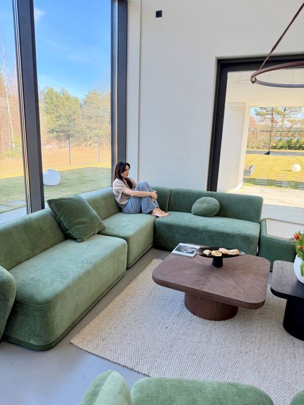 SOFA DWUOSOBOWA AMARONE LUX ELEGANCKA ZIELEŃ I NOWOCZESNY KOMFORT