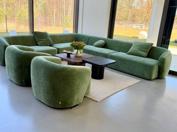 SOFA DWUOSOBOWA AMARONE LUX ELEGANCKA ZIELEŃ I NOWOCZESNY KOMFORT