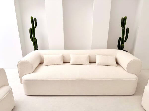 ZESTAW WYPOCZYNKOWY BELAGIO BEŻ SOFA 3-OSOBOWĄ I 2 FOTELE