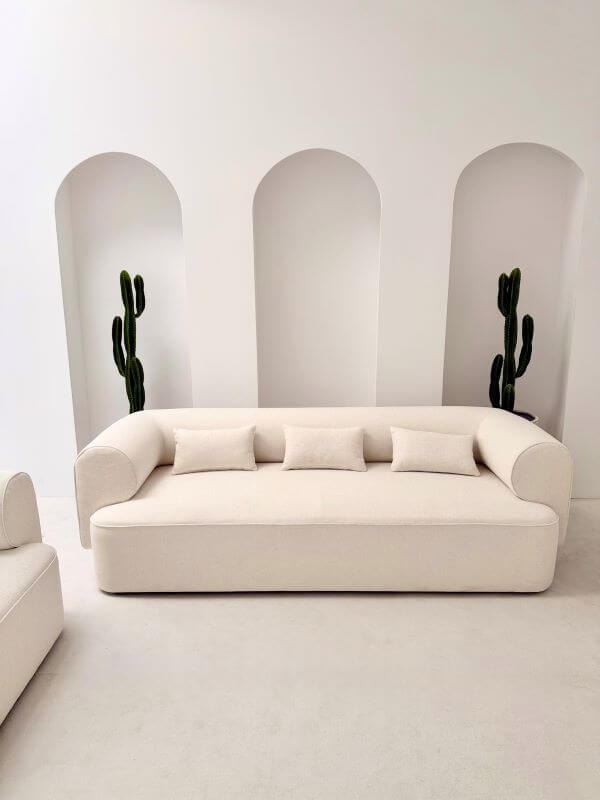 ZESTAW WYPOCZYNKOWY BELAGIO BEŻ SOFA 3-OSOBOWĄ I 2 FOTELE