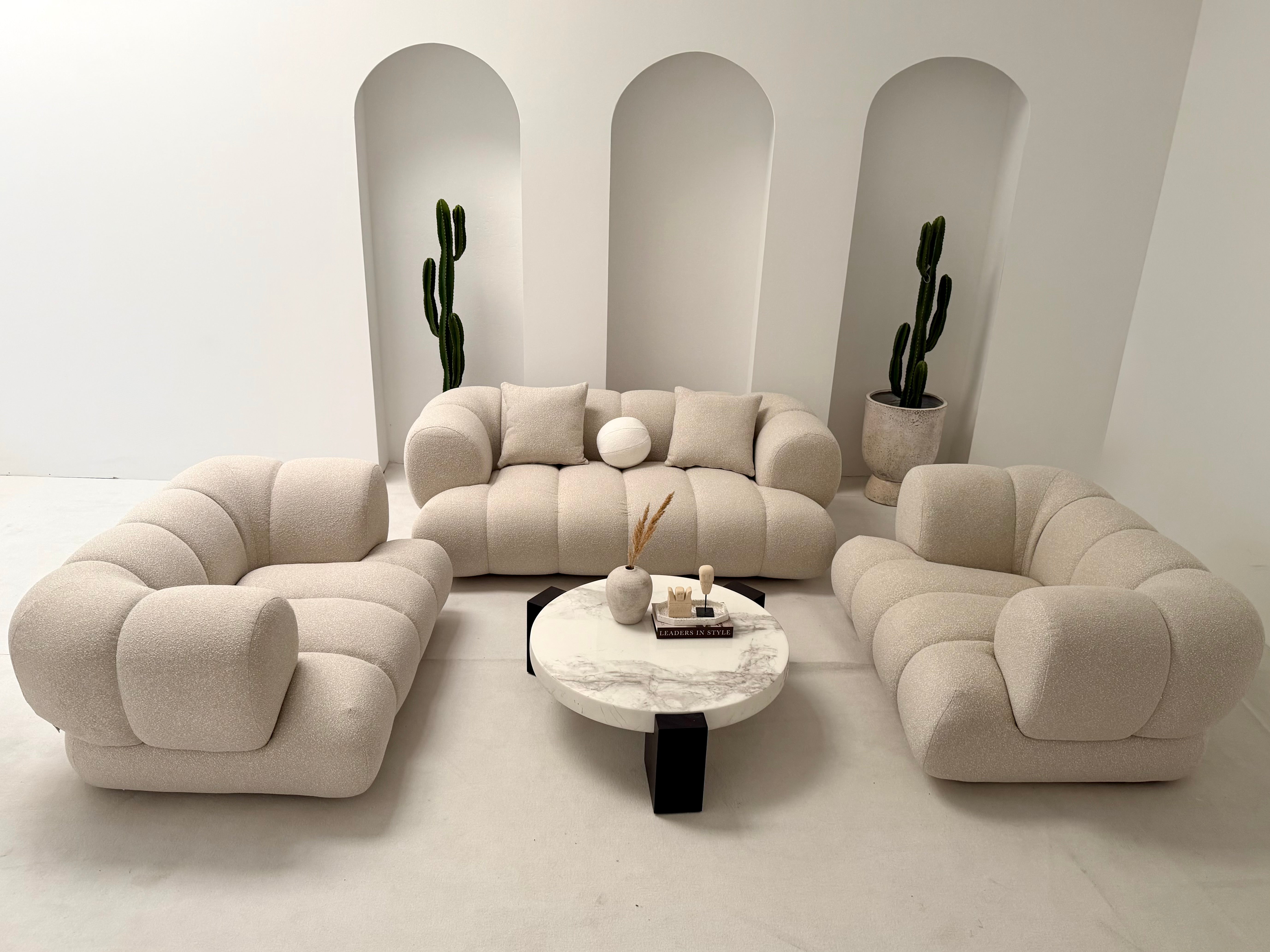 ZESTAW WYPOCZYNKOWY LUNARIO KARMEL SOFA 2-OSOBOWA I 2 FOTELE